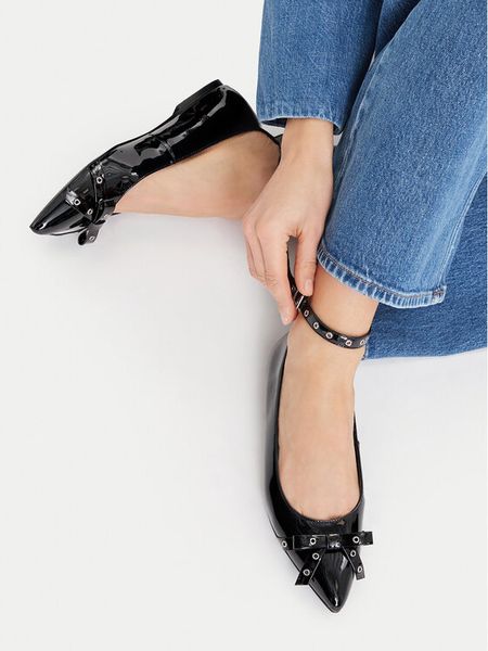 MEXX Baleriny EO-WS1288-03 Czarny. Czarne balerinki damskie Mexx, bez wzorów. Za 299.99 zł.