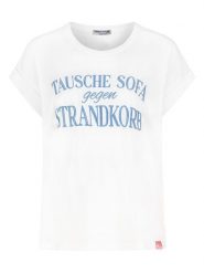 Eight2Nine Koszulka w kolorze białym rozmiar: L. Białe koszulki damskie Eight2Nine, l, bez wzorów, z bawełny, bez kołnierzyka, bez ramiączek. Za 43.99 zł.