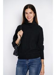 ASSUILI Sweter w kolorze czarnym rozmiar: 38. Czarne golfy damskie Assuili, bez wzorów, bez ramiączek. Za 113.99 zł.