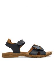 Primigi Sandały 1386900 S Granatowy. Niebieskie sandały dziewczęce Primigi, ze skóry, bez obcasa, bez zapięcia. Za 279.99 zł.