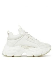 Buffalo Sneakersy Binary Bloom 1636376 Biały. Białe obuwie sportowe damskie Buffalo, ze skóry, bez zapięcia. Za 389.99 zł.