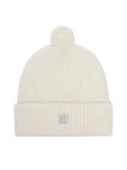 Calvin Klein Czapka Emblem Brushed LV04D8067G Écru. Czapki damskie Calvin Klein, na zimę, bez wzorów, z materiału. Za 259.99 zł.