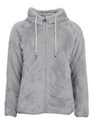 Peak Mountain Kurtka polarowa "Alanzo" w kolorze szarym rozmiar: XL. Szare kurtki damskie Peak Mountain, xl, bez wzorów, z polaru, bez kaptura. Za 173.99 zł.