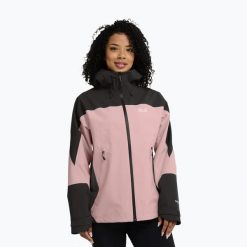 Kurtka przeciwdeszczowa damska Jack Wolfskin Rockpaw 3L. Czerwone kurtki damskie Jack Wolfskin, l, bez wzorów, z materiału, bez kaptura. Za 1,087.55 zł.