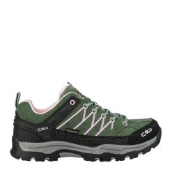 Buty trekkingowe juniorskie RIGEL LOW skóra wodoodporne. Zielone obuwie trekkingowe damskie CMP, z gumy, bez zapięcia. Za 359.99 zł.