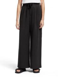 Scotch & Soda Spodnie w kolorze czarnym rozmiar: XS/L32. Czarne spodnie materiałowe damskie Scotch & Soda, bez wzorów, ze lnu. Za 96.60 zł.