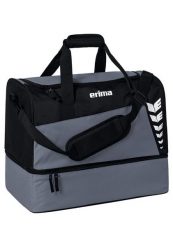 Torba sportowa z dolną przegrodą Erima Six Wings. Szare torby sportowe Erima, bez wzorów, z materiału. Za 129.99 zł.