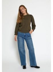 Peppercorn Bluza "Fiola" w kolorze khaki rozmiar: XXL. Brązowe bluzy damskie Peppercorn, xxl, bez wzorów, z bawełny, bez kaptura. Za 112.10 zł.