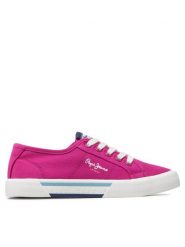 Pepe Jeans Tenisówki Brady Girl Basic PGS30543 Różowy. Czerwone buty sportowe dziewczęce Pepe Jeans, z jeansu, bez zapięcia. Za 119.99 zł.