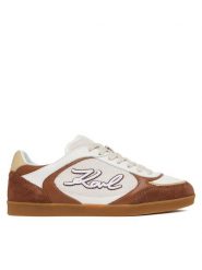 KARL LAGERFELD Sneakersy Kandidate KL63816 Brązowy. Brązowe obuwie sportowe damskie KARL LAGERFELD, ze skóry, bez zapięcia. Za 839.99 zł.