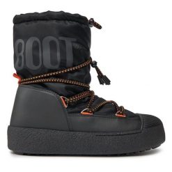Śniegowce Moon Boot. Czarne śniegowce damskie Moon Boot, z polaru. Za 1,239.00 zł.