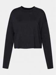 Athlecia Bluzka Offner W L/S Tee EA233340 Czarny Regular Fit. Czarne bluzki damskie Athlecia, l, bez wzorów, z syntetyku, bez kołnierzyka, bez ramiączek. Za 189.99 zł.