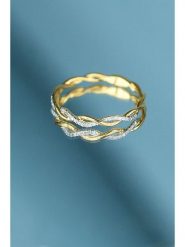 DIAMANTA Złoty pierścionek "Entortillement" z diamentami rozmiar: 52. Żółte pierścionki damskie DIAMANTA, z diamentem, złote. Za 959.56 zł.