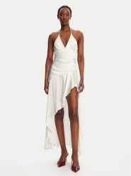 BARDOT Sukienka koktajlowa Sorella 59797DB Biały Regular Fit. Białe sukienki damskie Bardot, bez wzorów, z wiskozy, wizytowe, bez ramiączek. Za 519.99 zł.