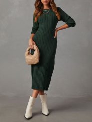 LA Angels Sukienka w kolorze ciemnozielonym rozmiar: XL. Zielone sukienki damskie LA Angels, bez wzorów, bez ramiączek. Za 173.99 zł.