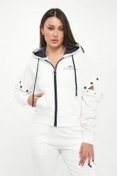 Bluza damska z odpinanymi rękawami AERONAUTICA MILITARE. Bluzy damskie Aeronautica Militare, l, bez wzorów, bez kaptura. Za 899.00 zł.