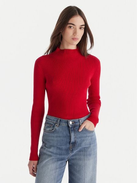 JOOP! Sweter Kalisto 30048405 Czerwony Slim Fit. Czerwone swetry klasyczne damskie Joop!, l, z bawełny, bez kołnierzyka. Za 579.99 zł.