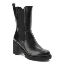 Czarna Kozaki Marco Tozzi Ocieplane Buty Damskie. Czarne kozaki damskie Marco Tozzi, z futra, bez obcasa, na obcasie, bez zapięcia. Za 259.00 zł.