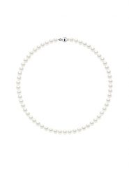 Mitzuko Naszyjnik perłowy w kolorze białym - dł. 42 cm rozmiar: onesize. Białe naszyjniki damskie Mitzuko, z perłą, srebrne. Za 347.99 zł.