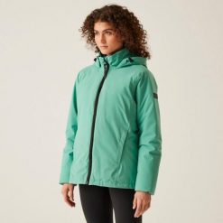 Kurtka wodoodporna damska Regatta Reeah. Zielone kurtki damskie Regatta, m, bez wzorów, z materiału, bez kaptura. Za 207.99 zł.