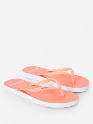 Rip Curl Japonki w kolorze pomarańczowym rozmiar: 37. Pomarańczowe klapki damskie Rip Curl, bez wzorów, z otwartym noskiem, bez obcasa, bez zapięcia. Za 41.69 zł.
