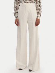 Marella Spodnie palazzo Sequoia 2613131211 Biały Wide Leg. Białe spodnie materiałowe damskie Marella, bez wzorów, z materiału. Za 769.99 zł.