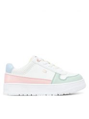 Tommy Hilfiger Sneakersy Low Cut Lace-Up Sneaker T3A9-33740-1355 M Biały. Białe buty sportowe dziewczęce Tommy Hilfiger, ze skóry, bez zapięcia. Za 259.99 zł.