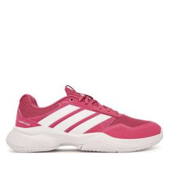 Buty do tenisa adidas. Czerwone obuwie sportowe treningowe Adidas, tenisowe. Za 329.99 zł.