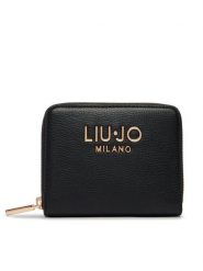 Liu Jo Portfel AA6156 E1012 Czarny. Czarne portfele damskie Liu Jo, bez wzorów, ze skóry. Za 259.99 zł.