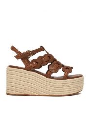 Badura Sandały EO-AMANI-LT0228-26-806 Brązowy. Brązowe sandały damskie Badura, bez wzorów, ze skóry, bez obcasa, bez zapięcia. Za 379.99 zł.