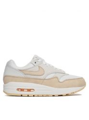 Nike Sneakersy Air Max 1 Premium FB5060 100 Beżowy. Brązowe obuwie sportowe damskie Nike, z nubiku, bez zapięcia. Za 659.99 zł.