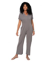 Aller Simplement Kombinezon w kolorze szarym rozmiar: 42. Szare kombinezony damskie Aller Simplement, bez wzorów, bez kołnierzyka, bez ramiączek. Za 100.99 zł.