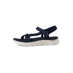 Sandały Go Walk Flex Sandal - Sublime Rozmiar 38 - 141451-NVY Niebieski. Niebieskie sandały damskie Skechers, bez wzorów, bez obcasa, bez zapięcia. W wyprzedaży za 220.00 zł.