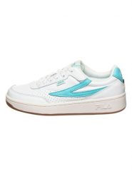 Fila Skórzane sneakersy w kolorze biało-miętowym rozmiar: 39. Białe obuwie sportowe damskie Fila, bez zapięcia. Za 150.37 zł.