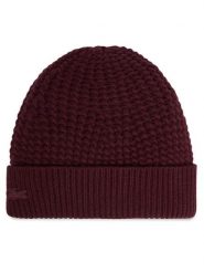 Lacoste Czapka RB9881 Bordowy. Czerwone czapki damskie Lacoste, na zimę, bez wzorów, z wełny. Za 309.99 zł.