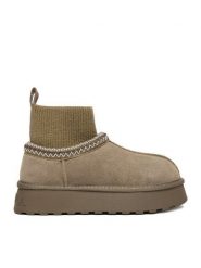 Badura Śniegowce EO-ANDREA-TS6278-01 Beżowy. Brązowe śniegowce damskie Badura, ze skóry. Za 279.99 zł.