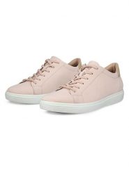 Ecco Skórzane sneakersy "Classic" w kolorze jasnoróżowym rozmiar: 36. Różowe obuwie sportowe damskie ECCO, bez zapięcia. Za 205.93 zł.