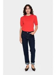 SAINT TROPEZ Sweter "Mila" w kolorze pomarańczowym rozmiar: M. Pomarańczowe swetry klasyczne damskie Saint Tropez, m, bez kołnierzyka. Za 84.21 zł.