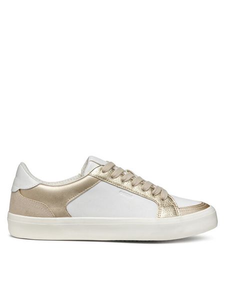 Geox Sneakersy D Emmeleny D550UE 085NF C1327 Biały. Białe buty sportowe dziewczęce Geox, bez wzorów, ze skóry, bez zapięcia. Za 259.99 zł.