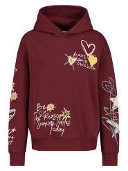 Sublevel Bluza w kolorze bordowym rozmiar: XS. Czerwone bluzy damskie Sublevel, xs, bez wzorów, z kapturem. Za 159.95 zł.