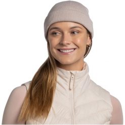 Czapka BUFF KNITTED BEANIE LILON FISHERMAN. Szare czapki damskie Buff, bez wzorów. Za 119.90 zł.