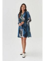 TATUUM Sukienka w kolorze niebieskim rozmiar: 36. Niebieskie sukienki damskie TATUUM, bez wzorów, bez ramiączek. Za 250.95 zł.