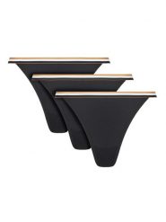 BOSS Komplet stringów 50545602 Czarny. Czarne komplety bielizny Boss, bez wzorów, z syntetyku. Za 139.99 zł.