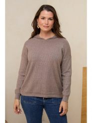 Soft Cashmere Sweter w kolorze szarobrązowym rozmiar: 34/36. Brązowe swetry klasyczne damskie Soft Cashmere, bez kołnierzyka. Za 136.13 zł.
