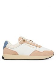 Tommy Hilfiger Sneakersy Mix Material Runner FW0FW08950 Écru. Obuwie sportowe damskie Tommy Hilfiger, z materiału, bez zapięcia. Za 409.99 zł.