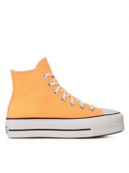 Converse Trampki Chuck Taylor All Star Lift Hi A03052C Pomarańczowy. Brązowe trampki damskie Converse, bez wzorów, z materiału, bez zapięcia. Za 419.99 zł.