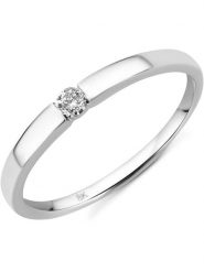 Diamant Exquis Złoty pierścionek z diamentem rozmiar: 58. Szare pierścionki damskie Diamant Exquis, z diamentem, złote. Za 948.99 zł.