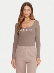 Guess Body O5RM08 KBBU1 Beżowy Regular Fit. Brązowe body i gorsety Guess, z aplikacjami, z bawełny. Za 149.99 zł.