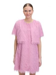 Vera Mont Bolerko w kolorze jasnoróżowym rozmiar: 40. Różowe swetry klasyczne damskie Vera Mont, bez kołnierzyka. Za 130.99 zł.