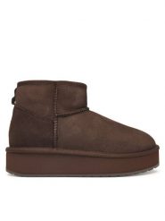 EMU Australia Śniegowce Stinger Micro Flatform 2.1 W13296 Brązowy ciemny. Brązowe śniegowce damskie EMU Australia, z wełny. Za 689.99 zł.
